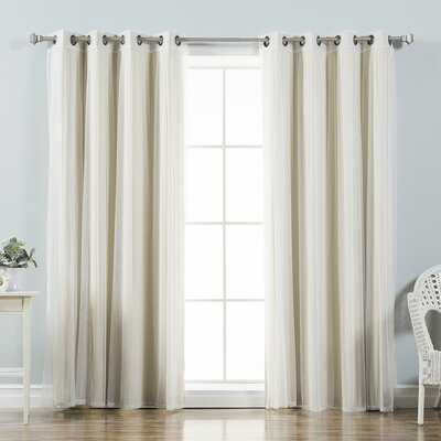 Feaster Solid Blackout Thermal Grommet Curtain Panels - Image 0