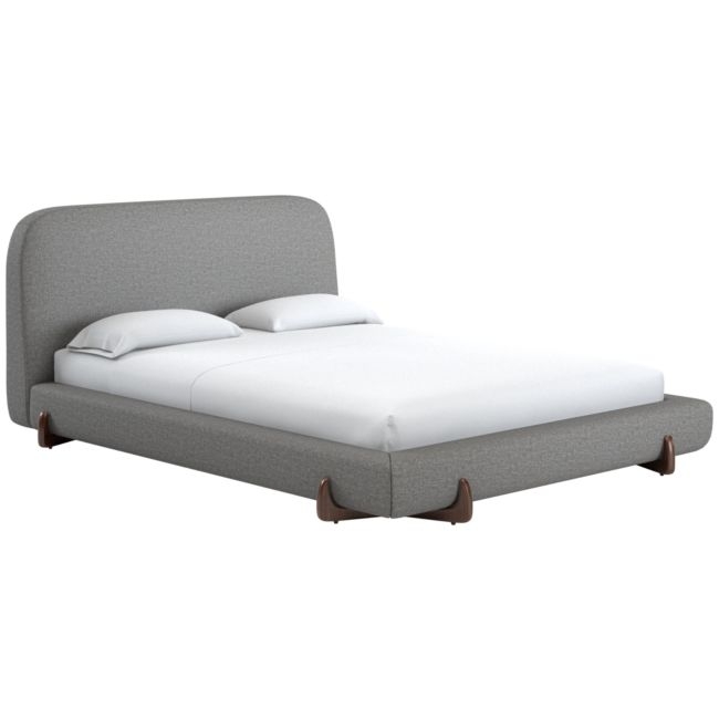 Stivale Queen Bed Taylor Felt Grey - Image 0