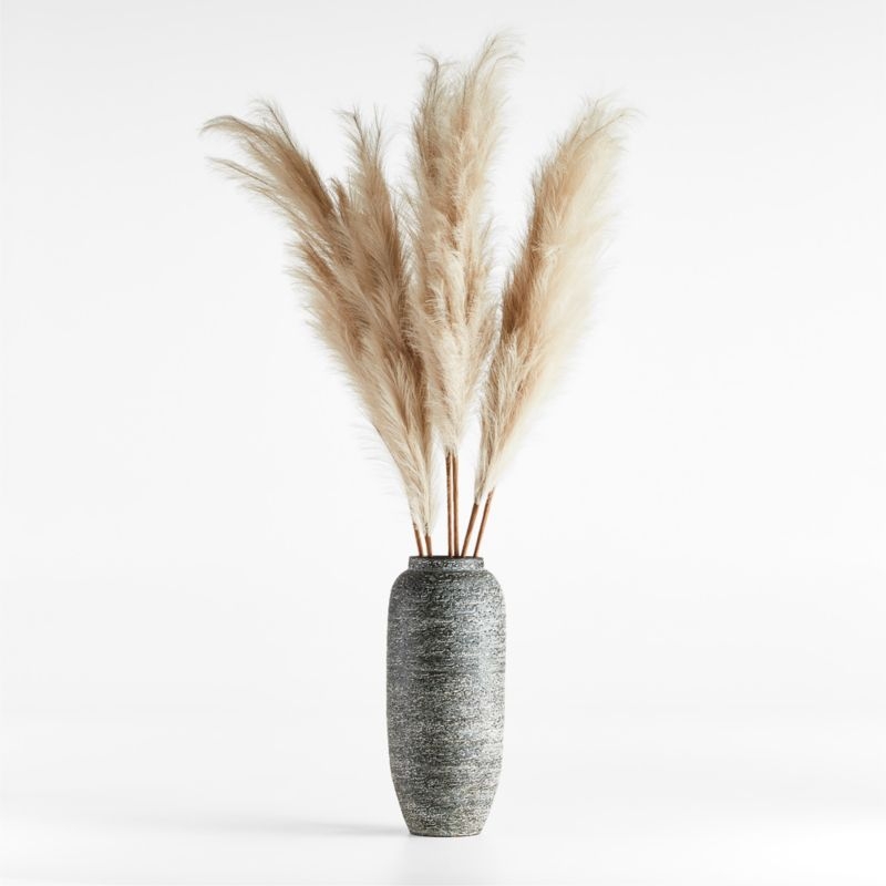 Faux Taupe Pampas Grass Stem 6' - Image 2