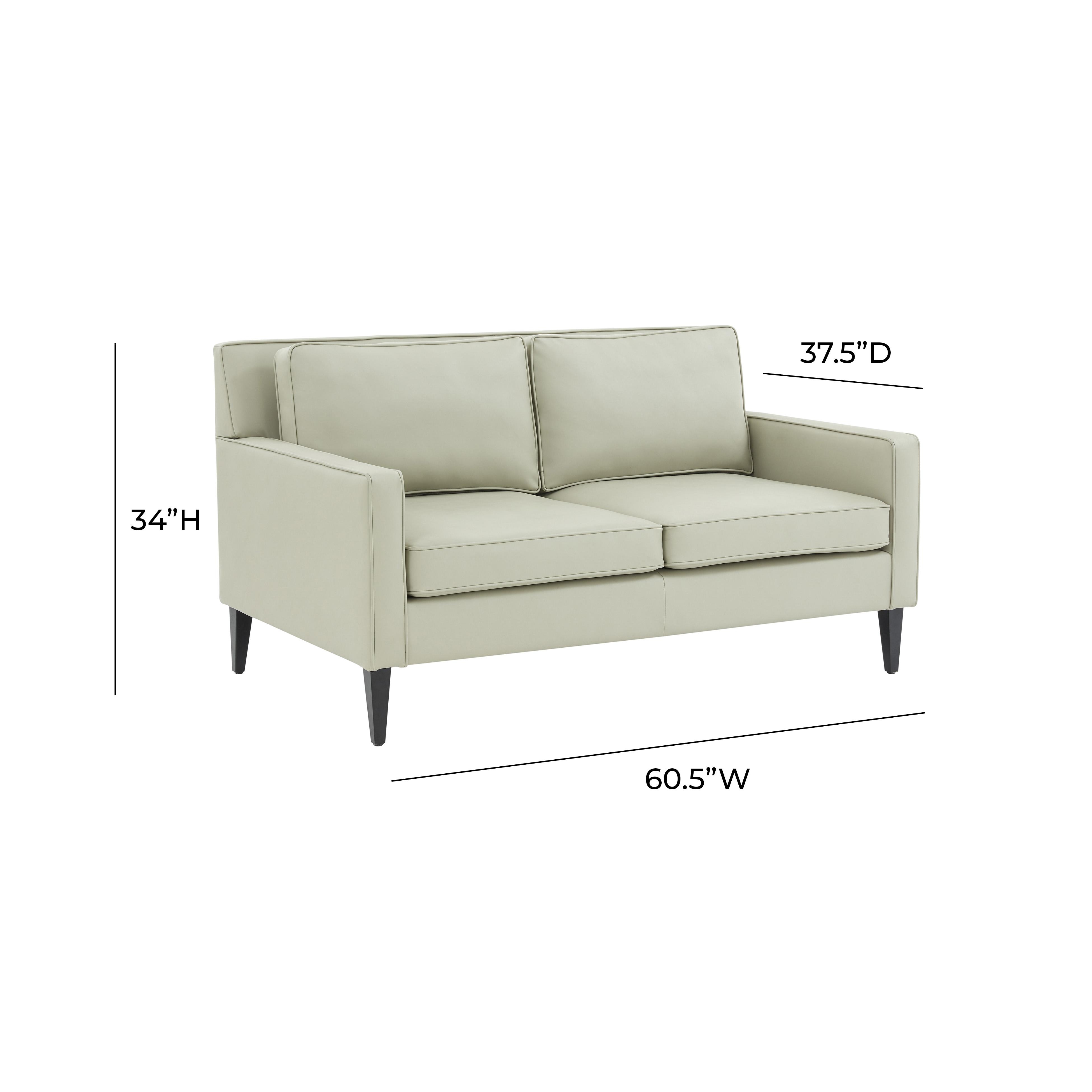 Alivia Stone Gray Loveseat - Image 4