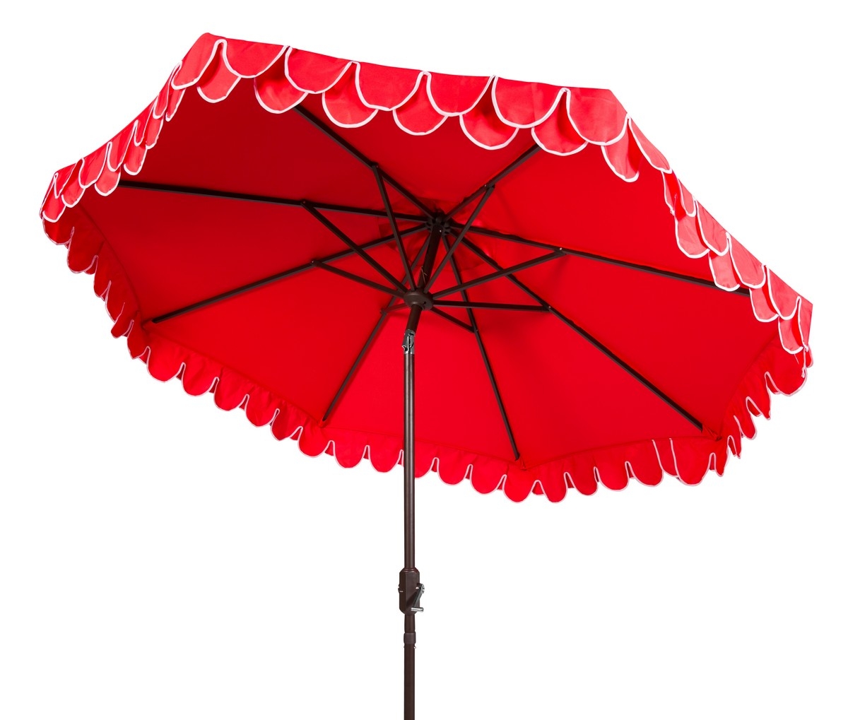 Elegant Valance 11Ft Umbrella - Red - Safavieh - Image 3