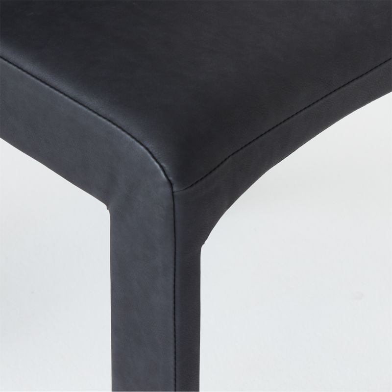 Hide Faux Leather Black Dining Chair - Image 5