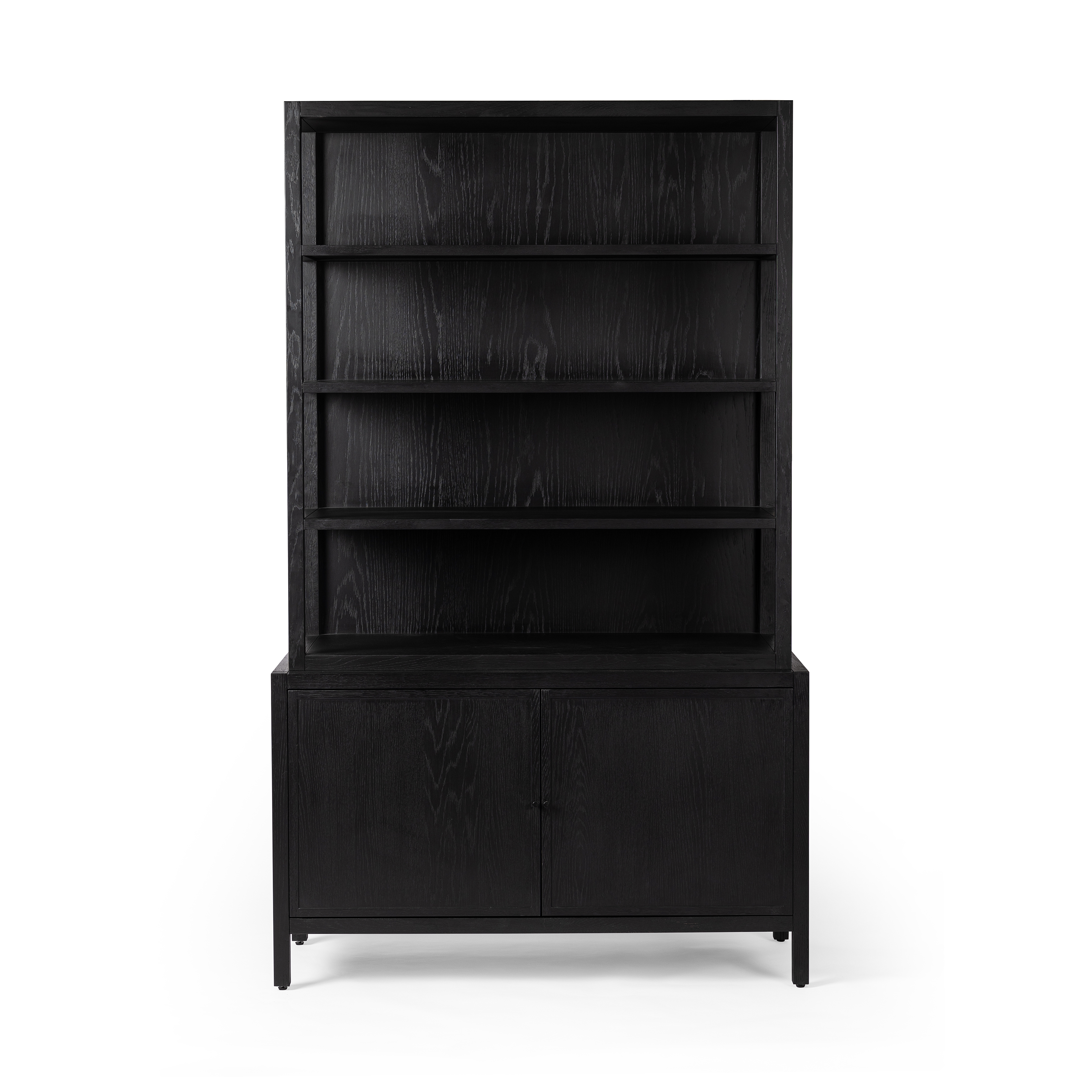 Hopkins Bookcase-Brushed Ebony Oak Vnr - Image 3