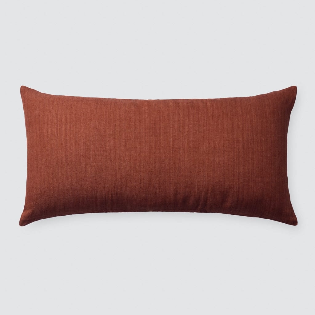 The Citizenry Prisha Linen Pillow | 14" x 30" | Rose - Image 5