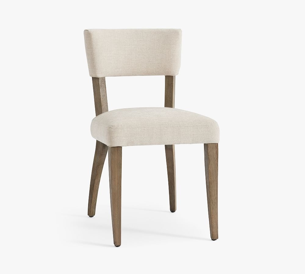Payson Upholstered Dining Side Chair, Gray Wash Leg, Performance Everydayvelvet(TM) Smoke - Image 0