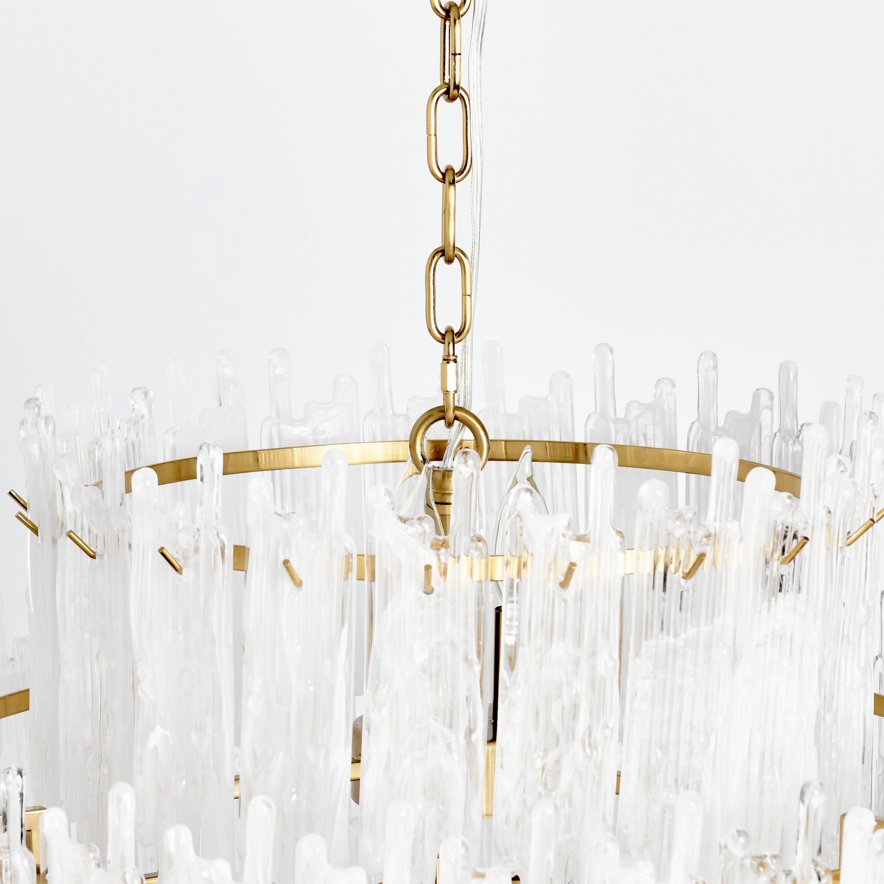 Everly Chandelier Round Clear/White - Image 3