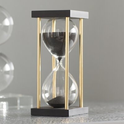 Harold Hand-crafted MDF Hourglass in Stand - Image 0
