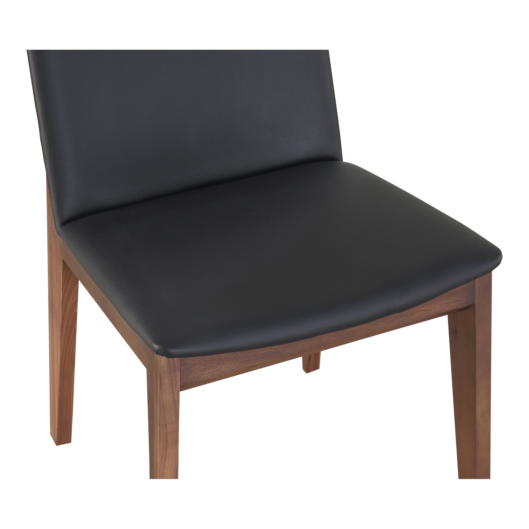 Deco Dining Chair Ebony PVC - Set Of Two - Image 3