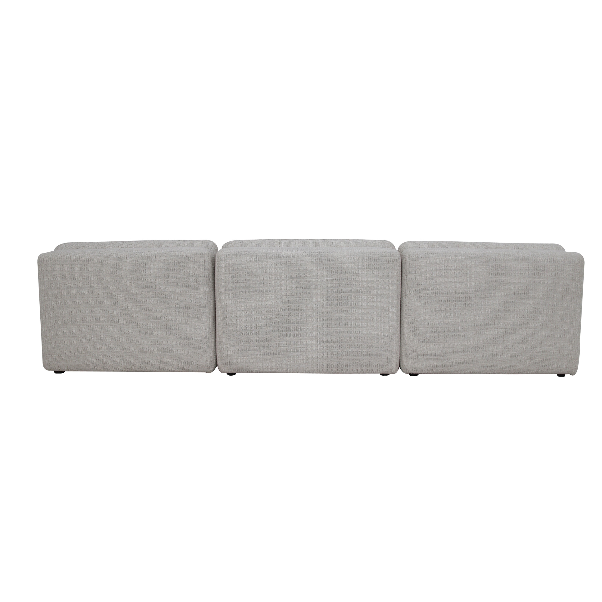 Lino Armless Modular Sofa Textured Oat - Image 3
