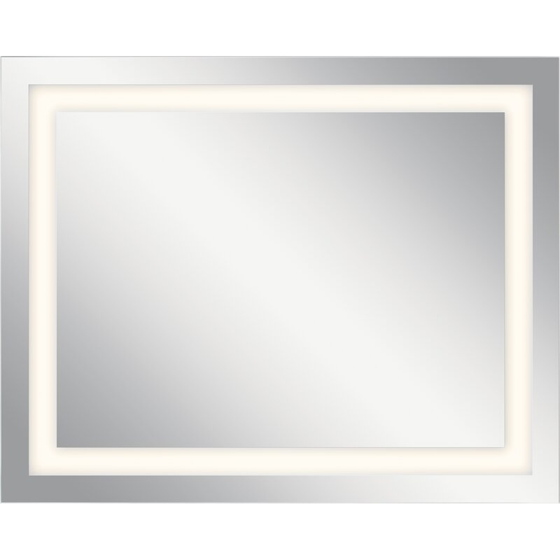Élan Lighting LED Mirrors Backlit Frameless Lighted Bathroom/Vanity Mirror Size: 30" H x 24" W x 1.75" D - Image 0