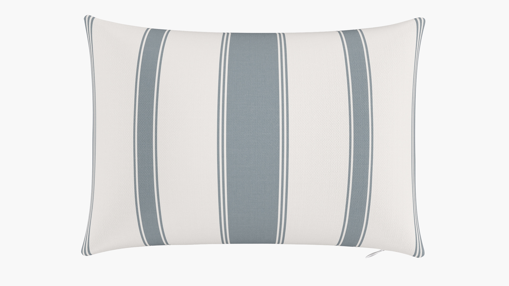 Throw Pillow 14" x 20", French Blue Clarence Stripe, 14" x 20" - Image 0
