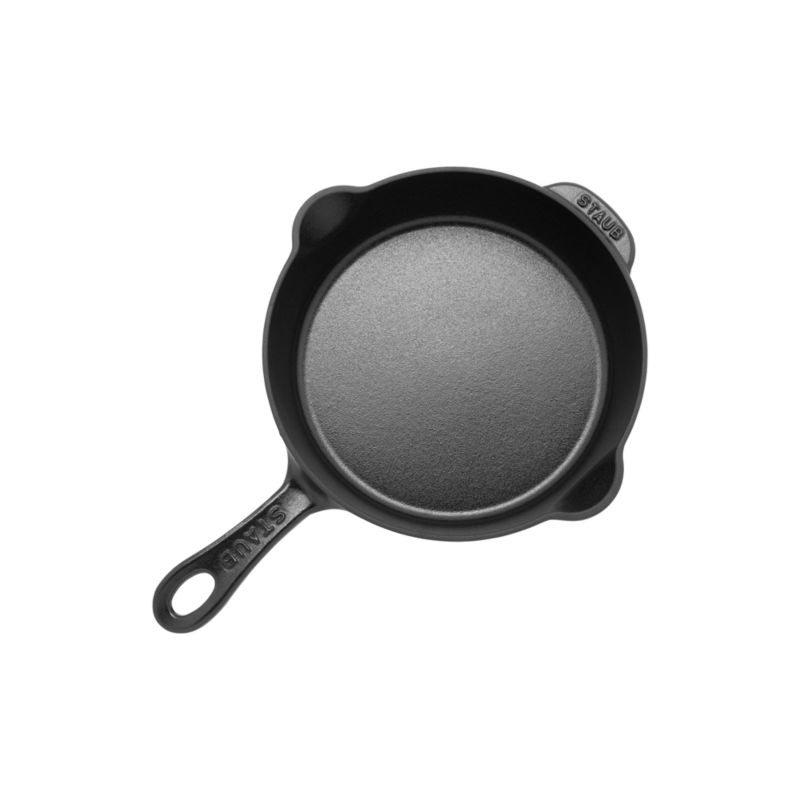 Staub ® 8.5" Matte Black Enameled Cast Iron Traditional Deep Skillet - Image 4