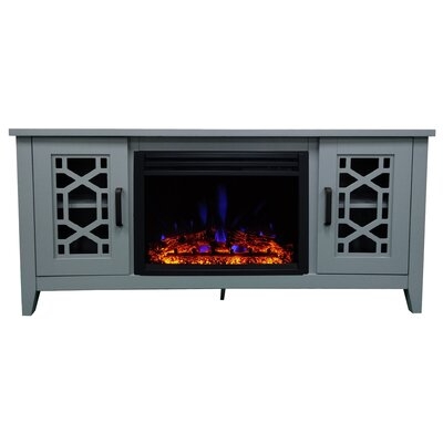 Tumay TV Stand for TVs up to 65" with Electric Fireplace Included - Image 0