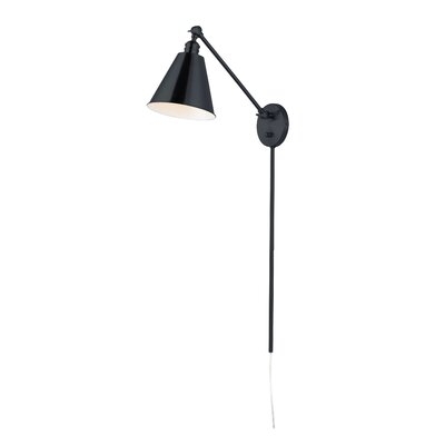 Cidni 1 - Light Dimmable Plug-In Black Swing Arm - Image 0