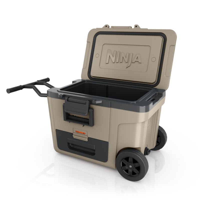 Ninja ® FrostVault™ 45-Qt. Wheeled Cooler with Dry Zone in Birch Beige - Image 4