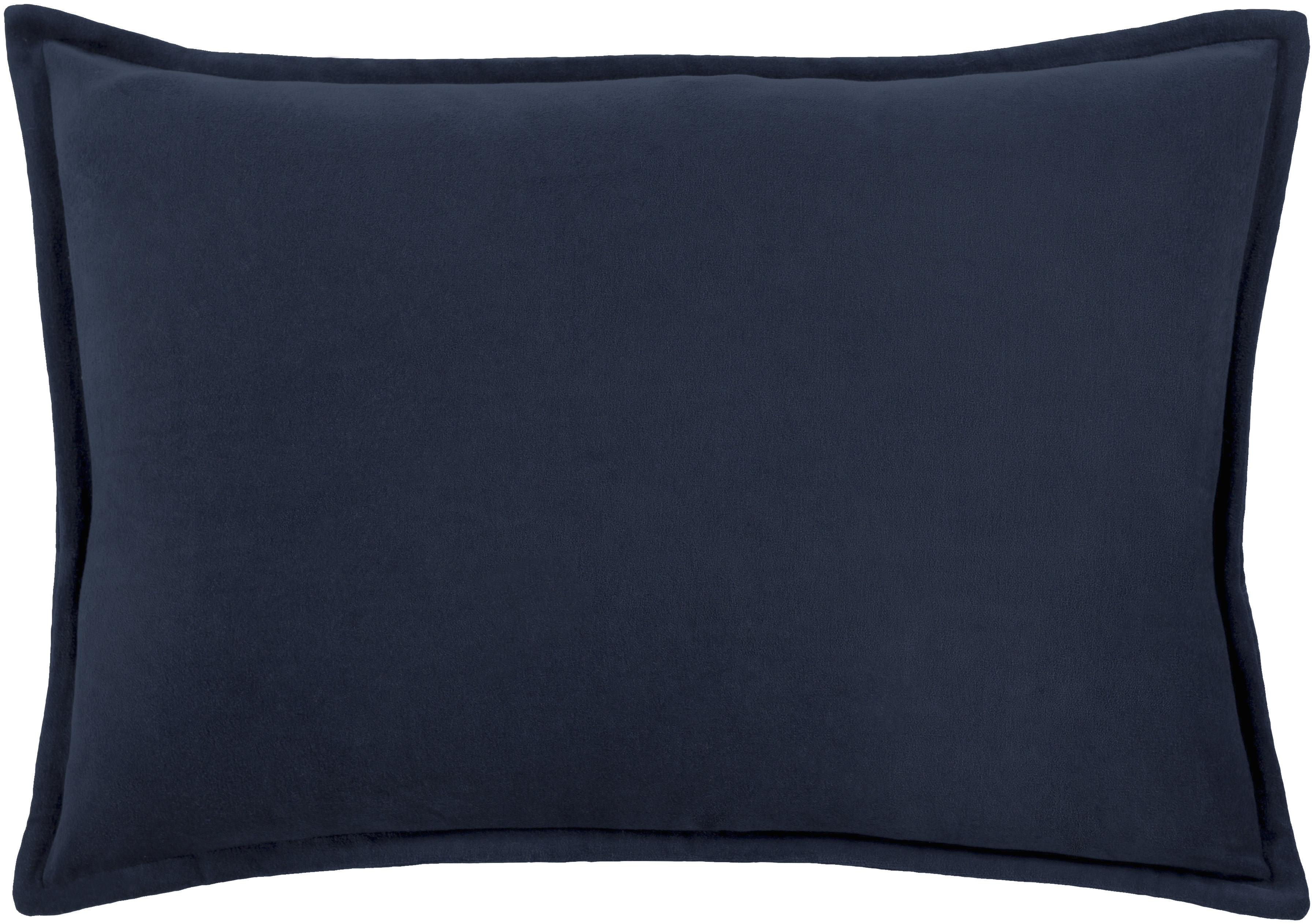 Cotton Velvet Throw Pillow, 18" x 18", with down insert - Image 0
