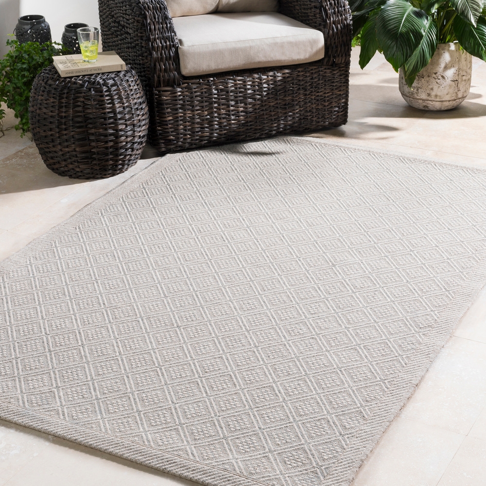 Marmaris  Outdoor 2' x 2'11" Machine Woven Rug - Image 0
