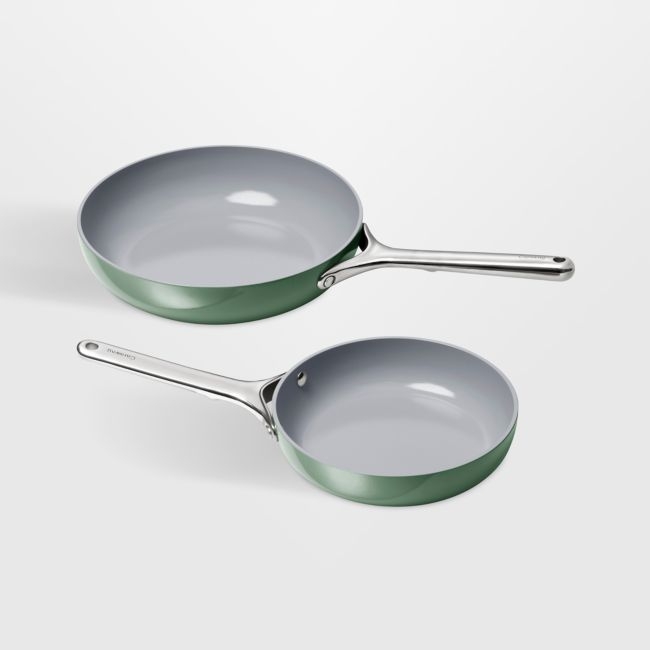 Caraway ® Sage Ceramic Non-Stick 8" and 10.5" Fry Pan Duo - Image 0