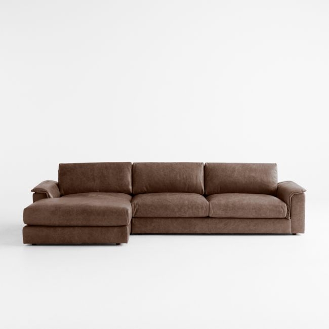 Wythe 2-Piece Leather Sectional Sofa with Chaise Lounge - Image 0