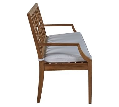 Kesao 50" Bench Cushion, Sunbrella(R) - Outdoor Linen; Navy - Image 3