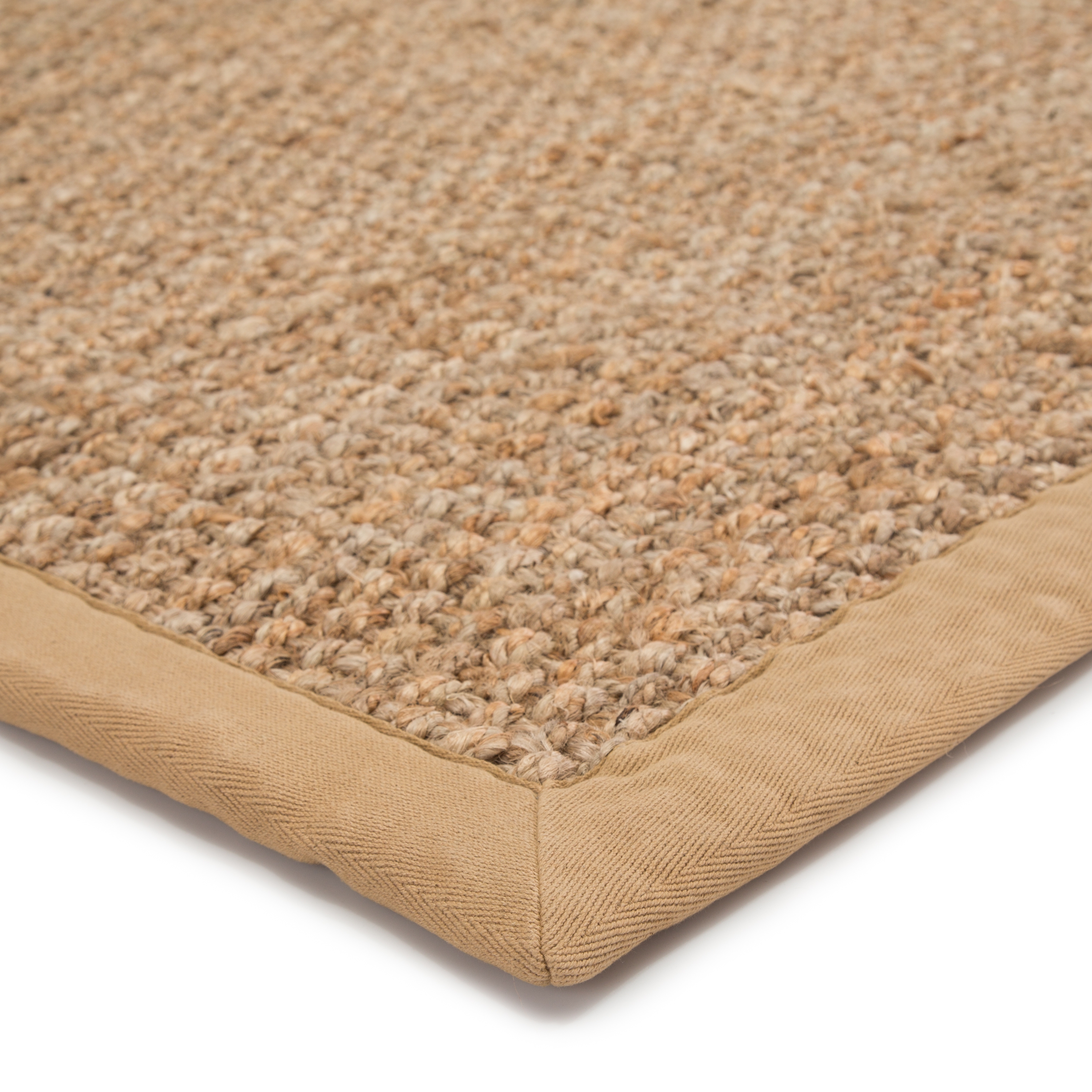 Adesina Natural Solid Beige Area Rug (9' X 12') - Image 1