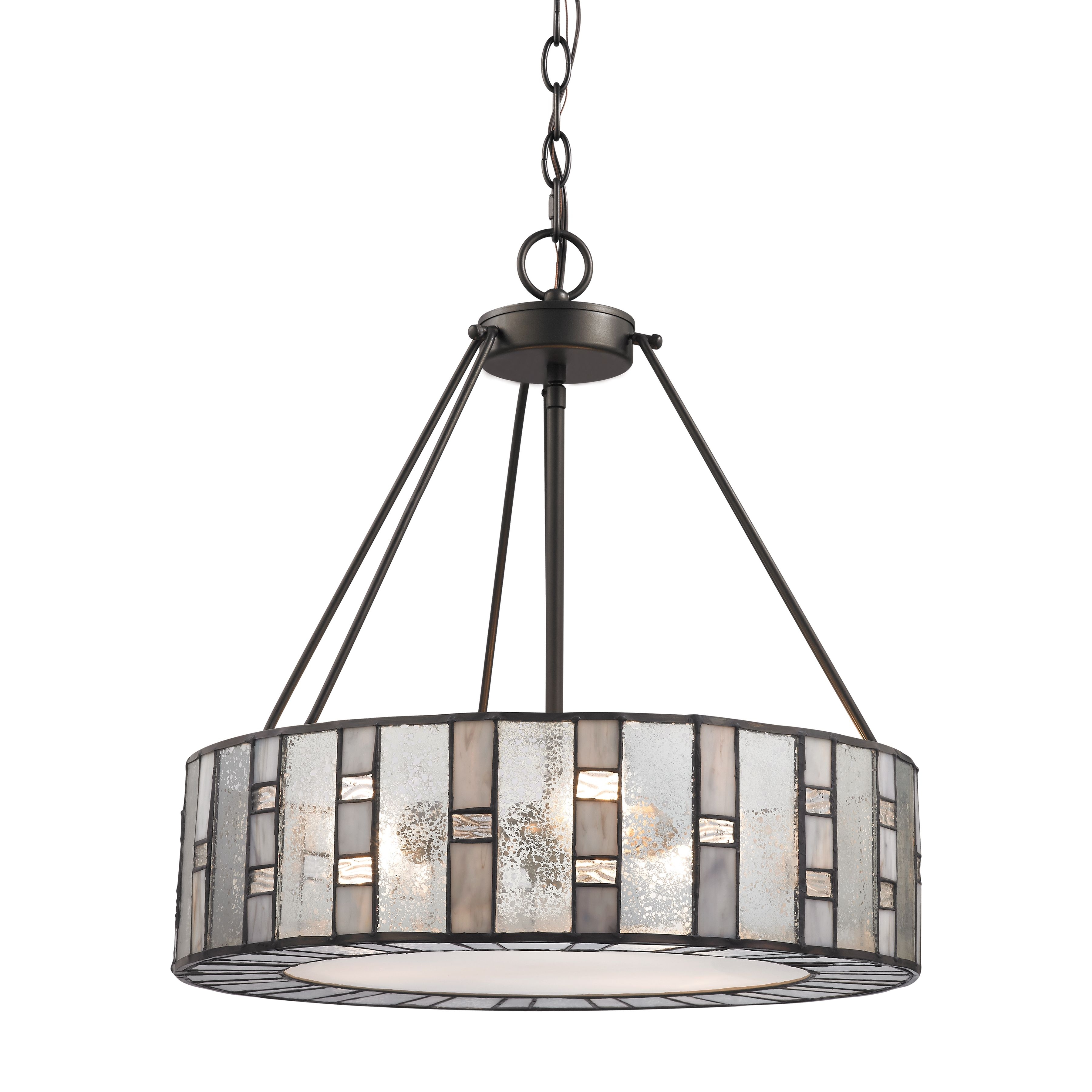 Ethan 18'' Wide 3-Light Chandelier - Tiffany Bronze - Image 0