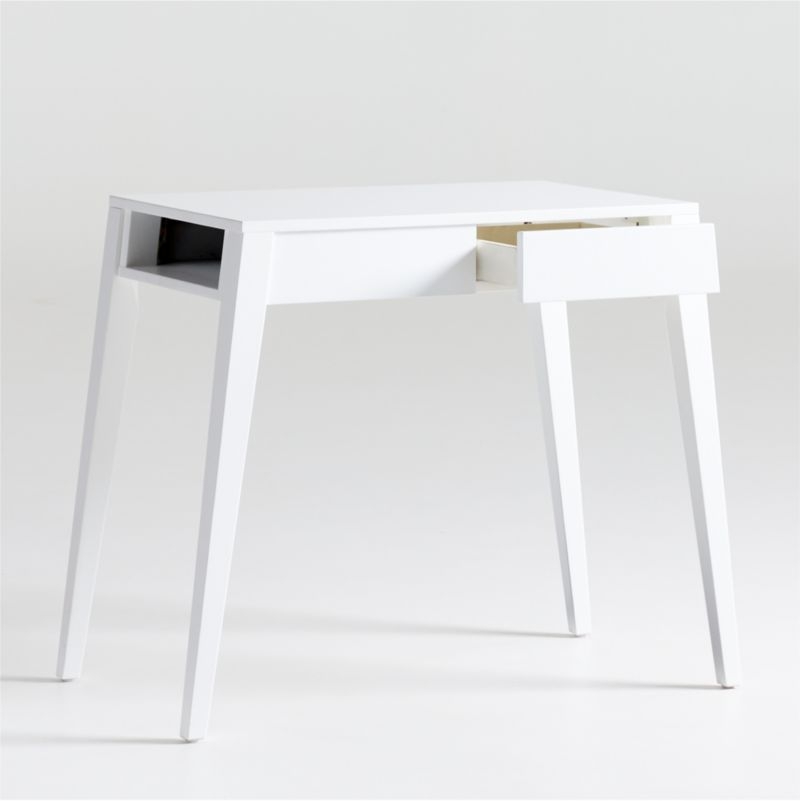 Atticus White Desk with Power - Image 3