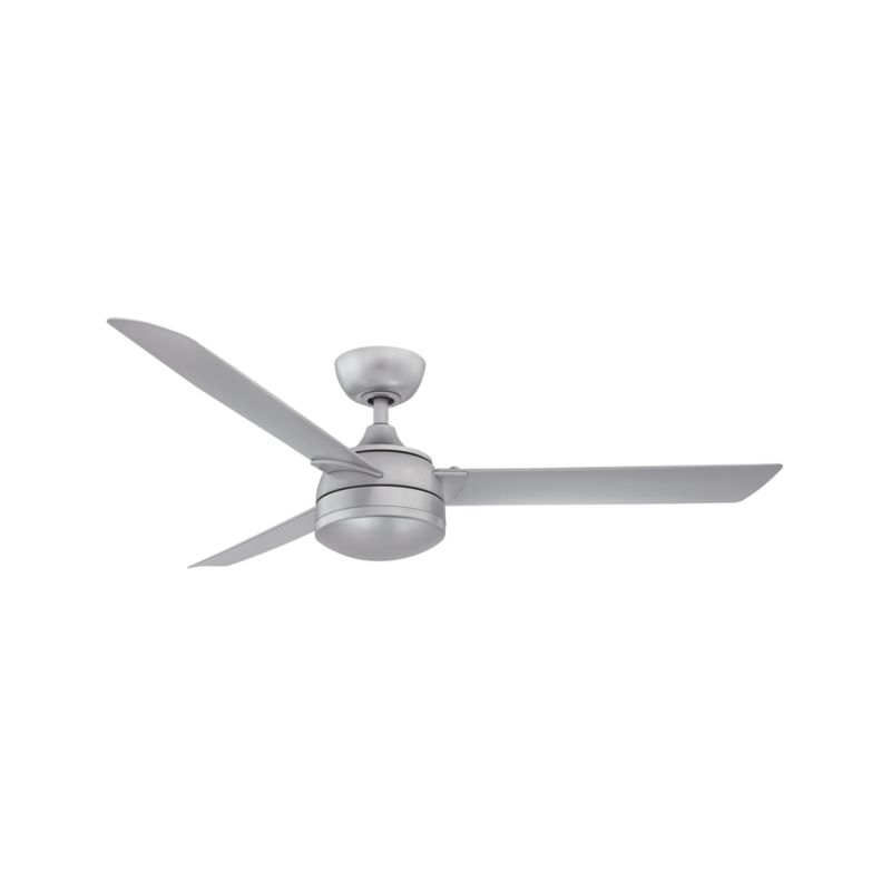 Fanimation Xeno 56" Silver Indoor/Outdoor Ceiling Fan with LED Light - Image 1