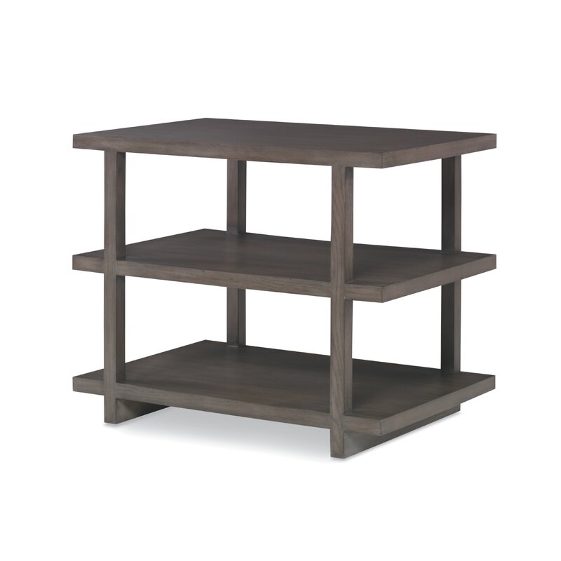 Century Sled End Table Storage Color: Mink Gray - Image 0