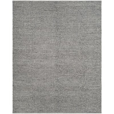 Belmiro Abstract Handmade Flatweave Cotton Gray Area Rug - Image 0
