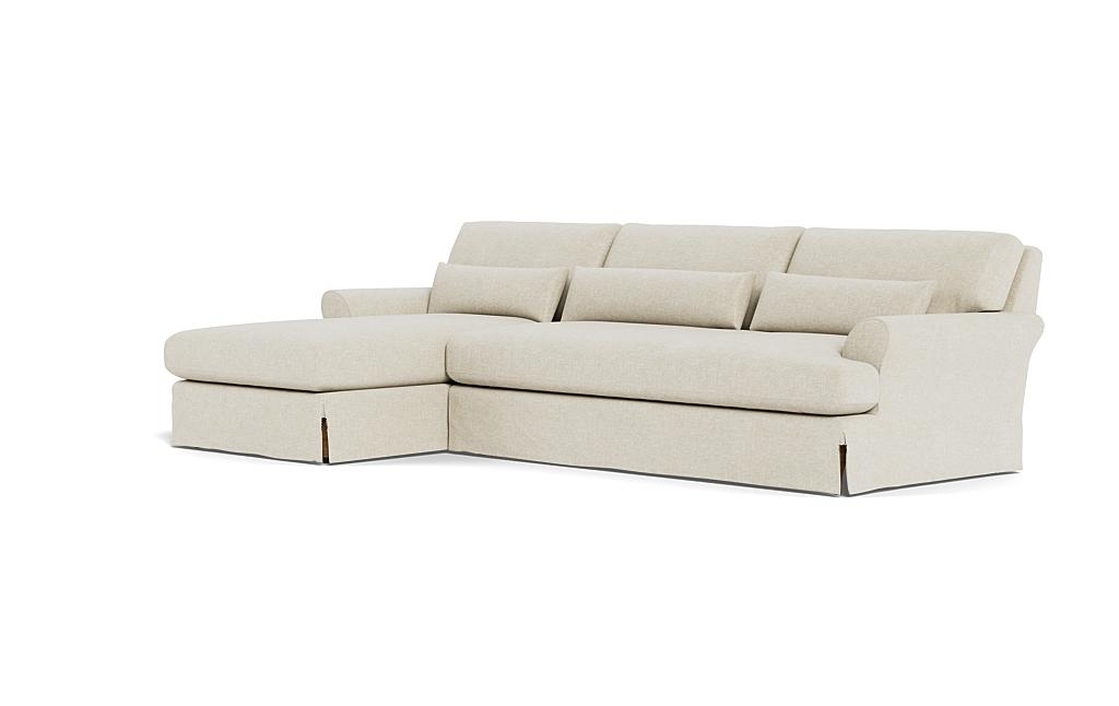 Maxwell Slipcovered Sectional Sofa with Left Chaise by Apartment Therapy - Image 2