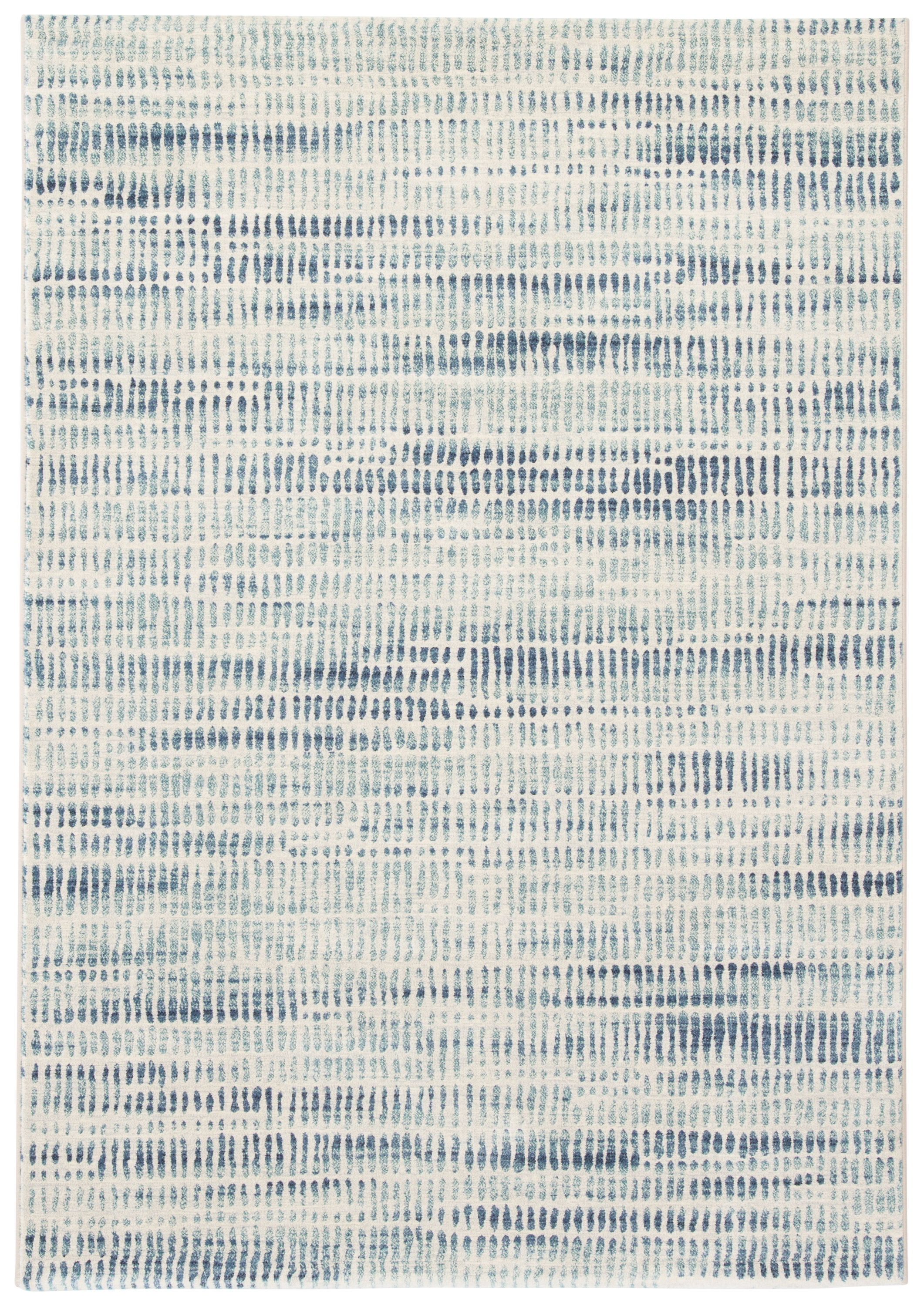 Escape Abstract Blue/ White Area Rug (7'10" X 10'10") - Image 0