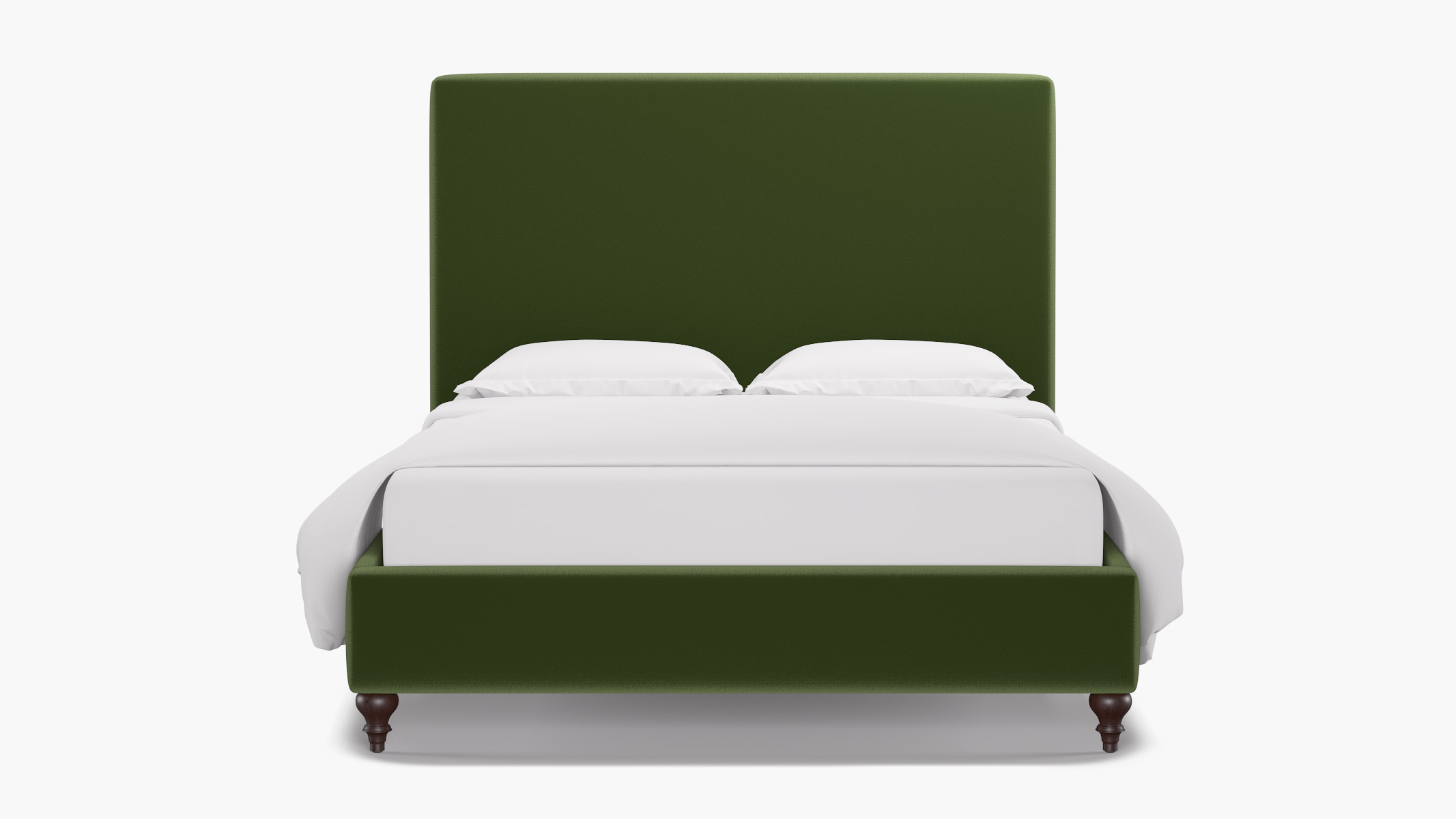 Classic Bed, Essex Performance Velvet, Espresso Traditional Turned Leg, Queen - Image 0