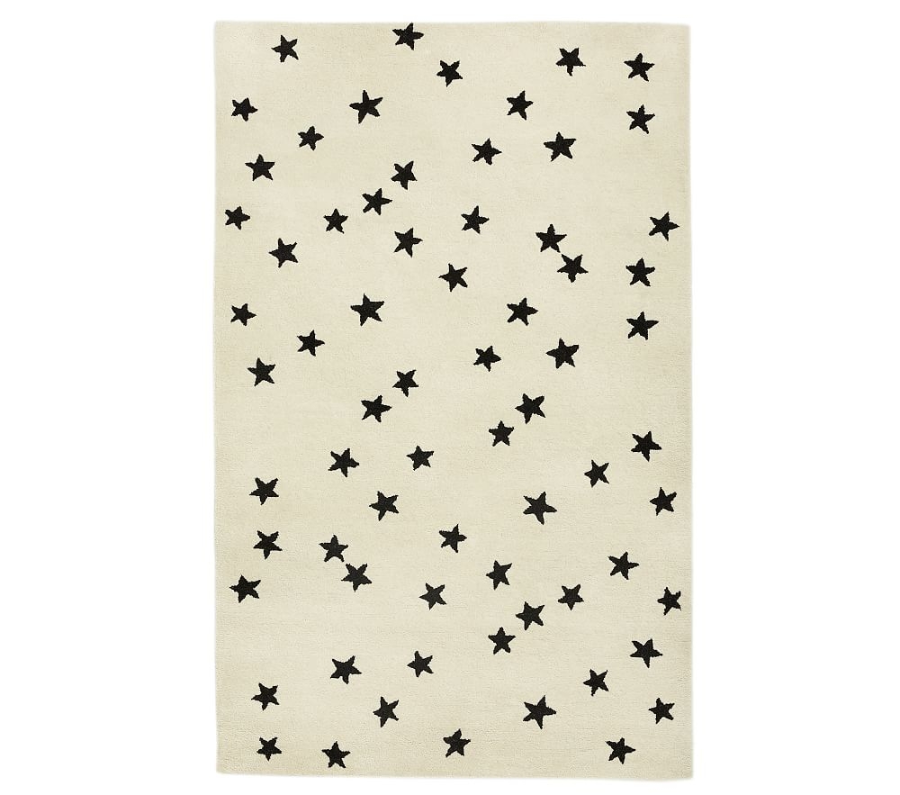 Custom Starry Skies Rug, 6x9, Ivory/Black - Image 0