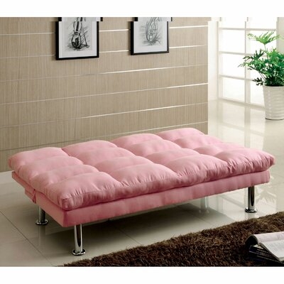 Tomy Twin or Smaller 67" Tufted Back Convertible Sofa - Image 0