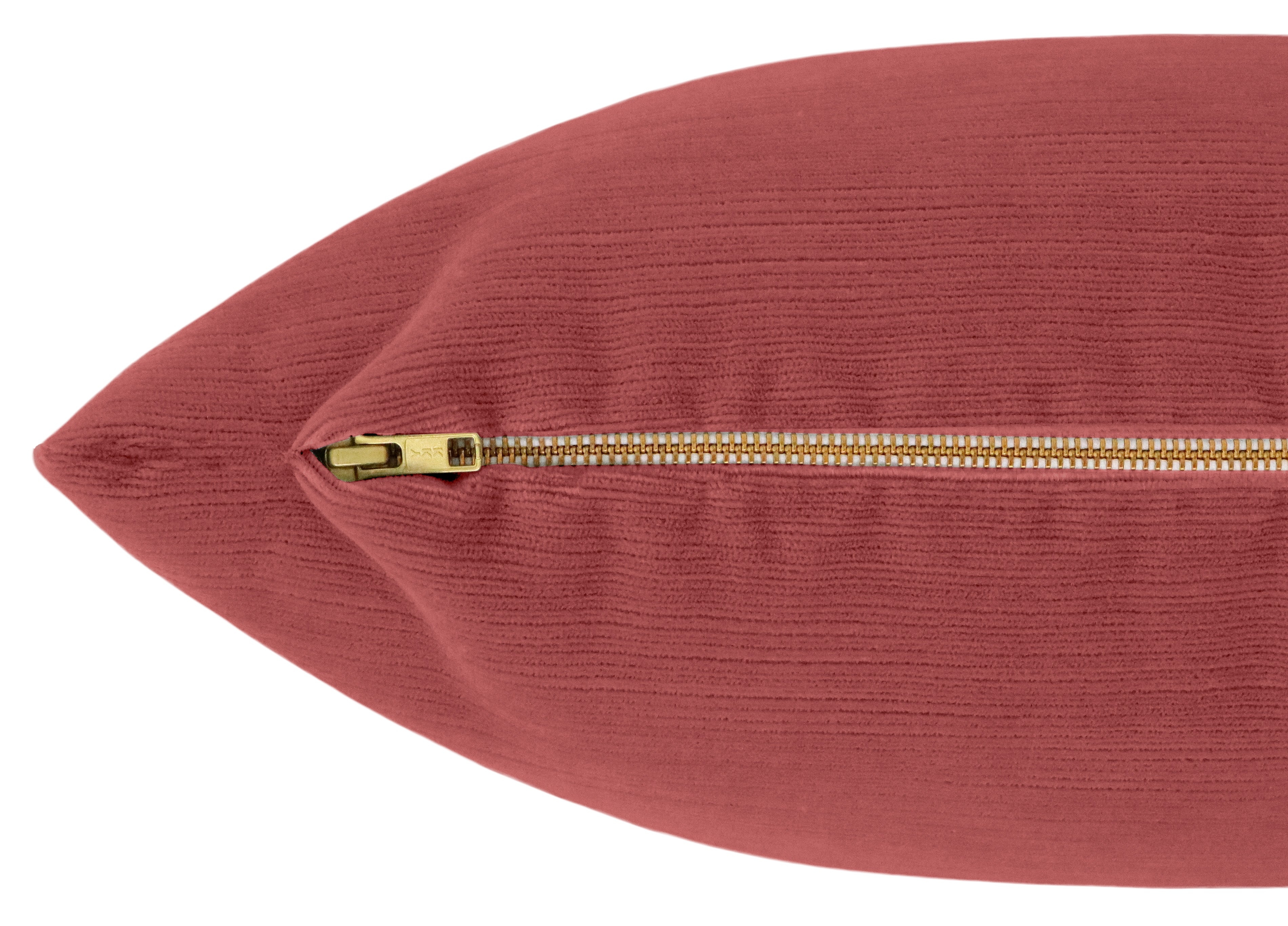 THE XL LUMBAR :: STRIE VELVET // ANTIQUE ROSE - BY THE YARD - Image 1