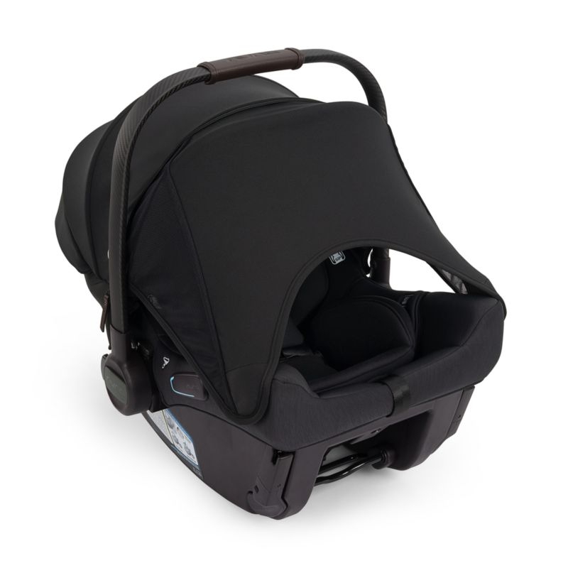 Nuna PIPA Urbn Caviar Black Baseless Baby Car Seat + TRIV lx Stroller Travel System - Image 2