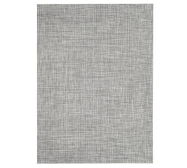 Chilewich Ikat Floor Mat, 1.9' x 3', White/Silver - Image 0