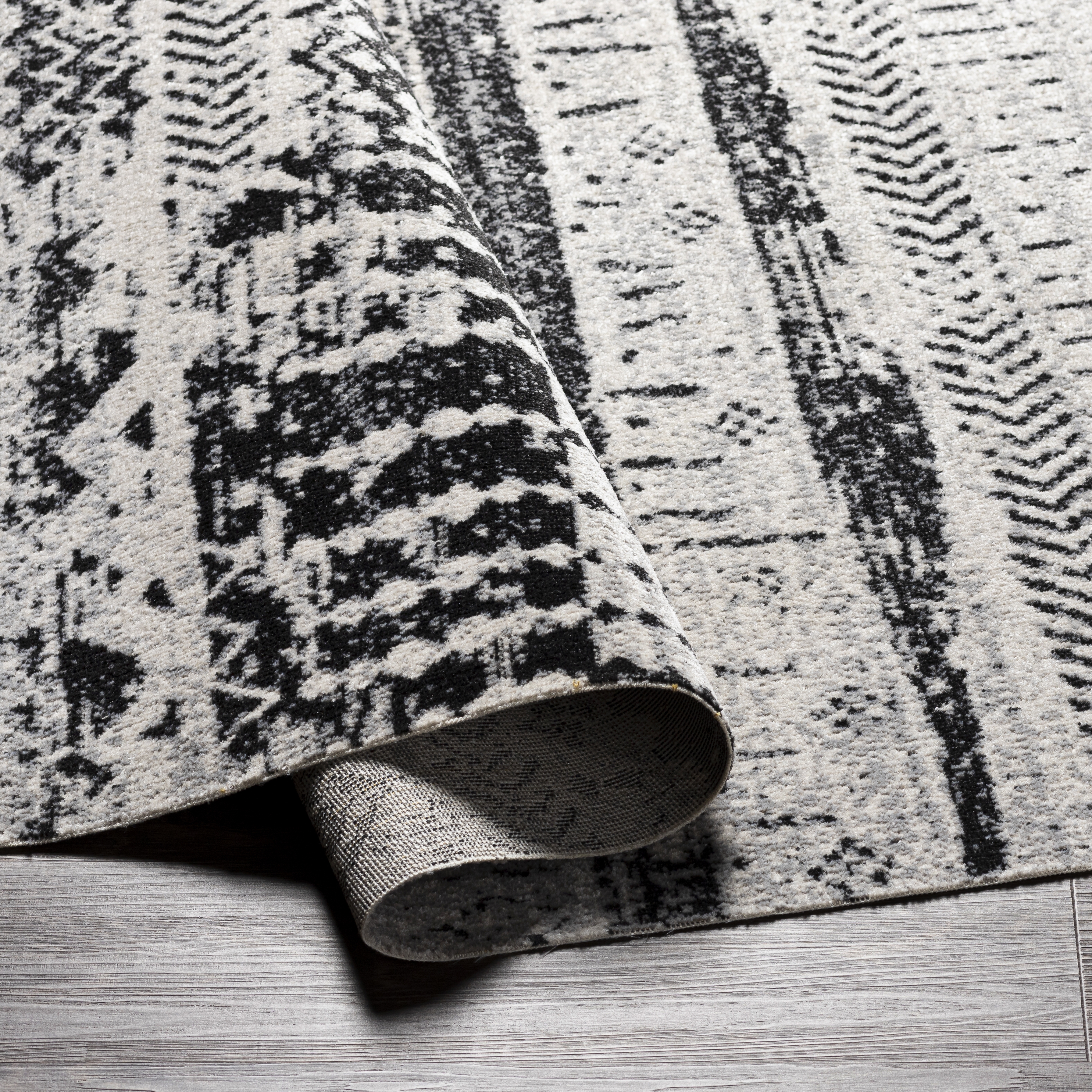 Lavadora Beige Indoor 2'7" x 7'3" Machine Woven Rug - Image 4