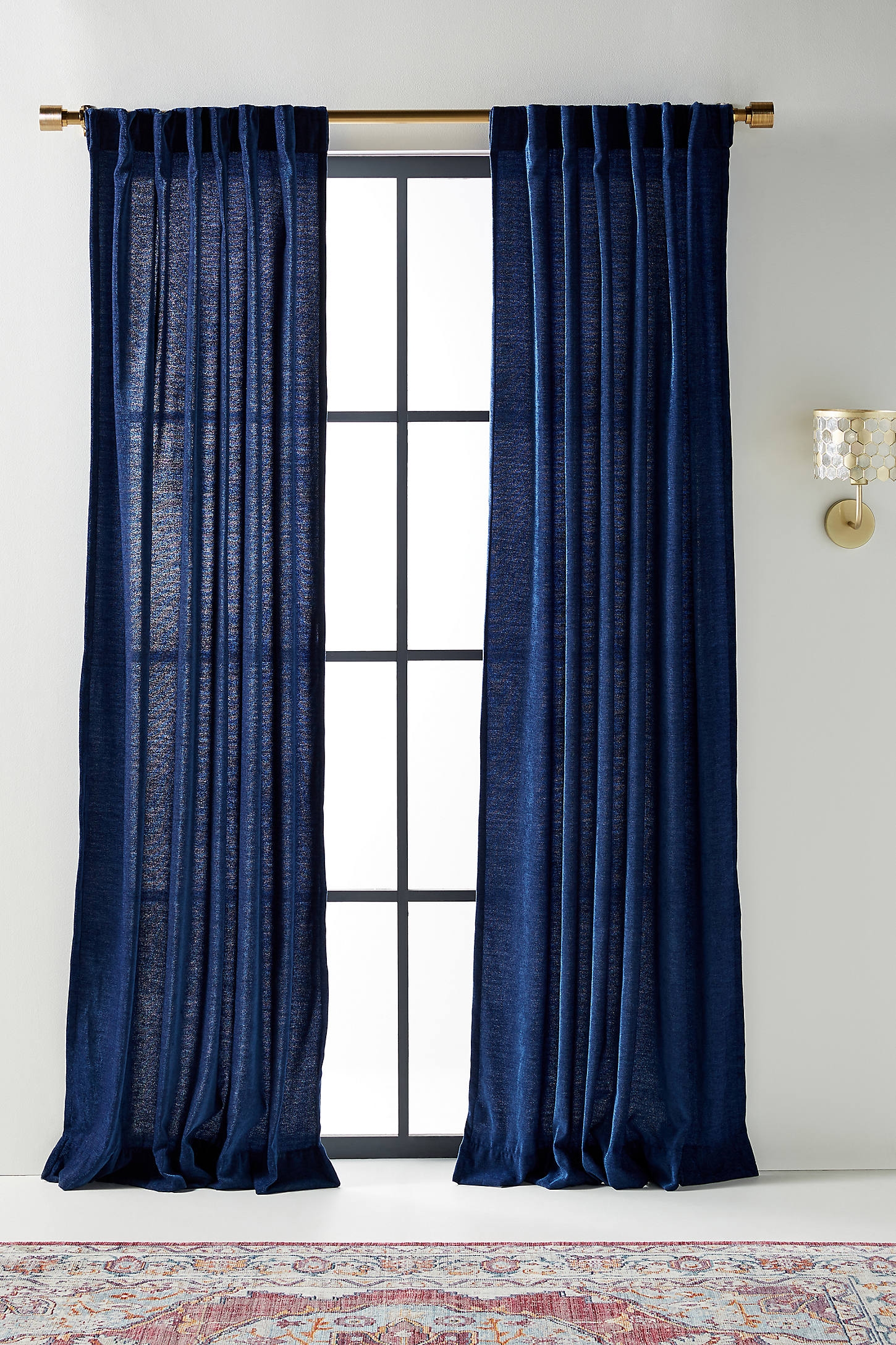 Chenille Curtains, Set of 2 - Image 0