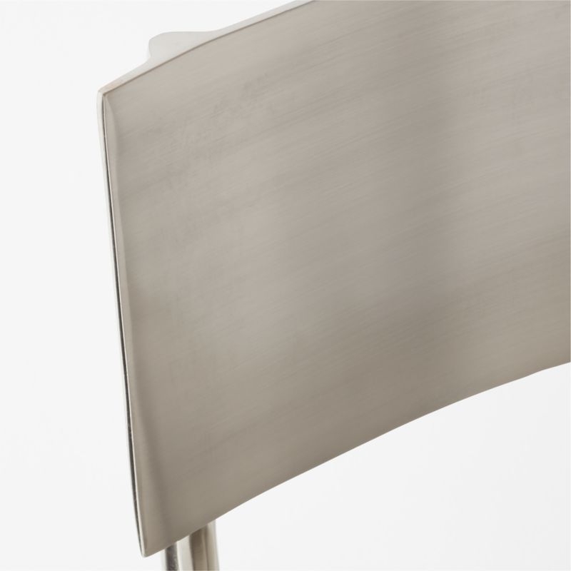 Oro Polished Silver Dining Chair - Image 5