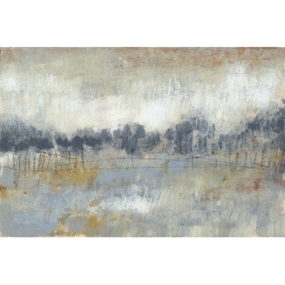 Cool Grey Horizon II by Jennifer Goldberger Painting Print on Canvas - Image 0
