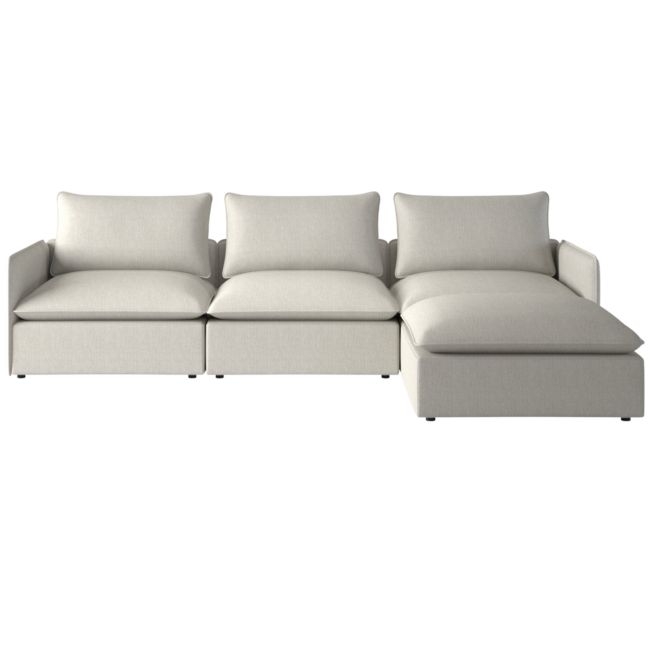 Lumin 4-Piece Sectional Sofa, Nomad Snow - Image 1