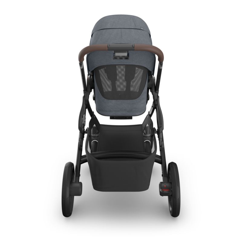 UPPAbaby Vista V3 Julian Dusty Blue Melange Foldable Convertible Baby Stroller - Image 9
