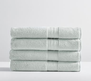 Heathered Oatmeal Hydrocotton Organic Bath Towels, Set of 4 - Image 5