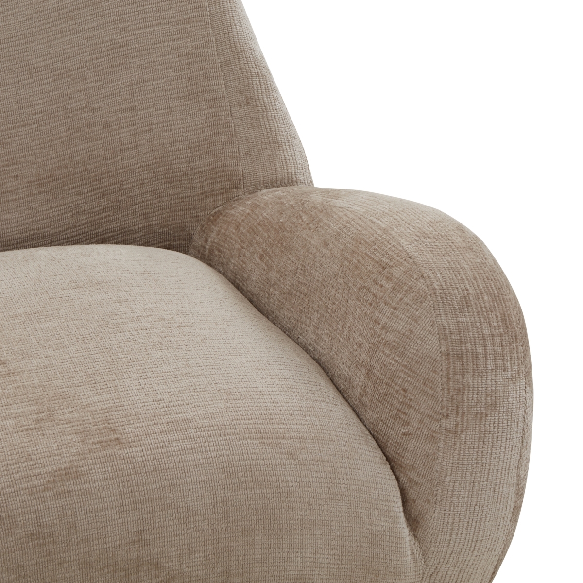 Randal Chenille Accent Chair - Light Brown - Image 2