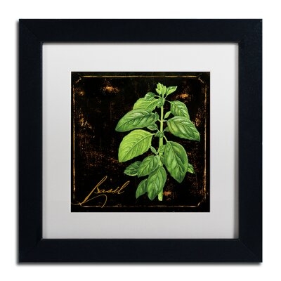 Black Gold Herbs IV - Picture Frame Graphic Art on Canvas - Image 0