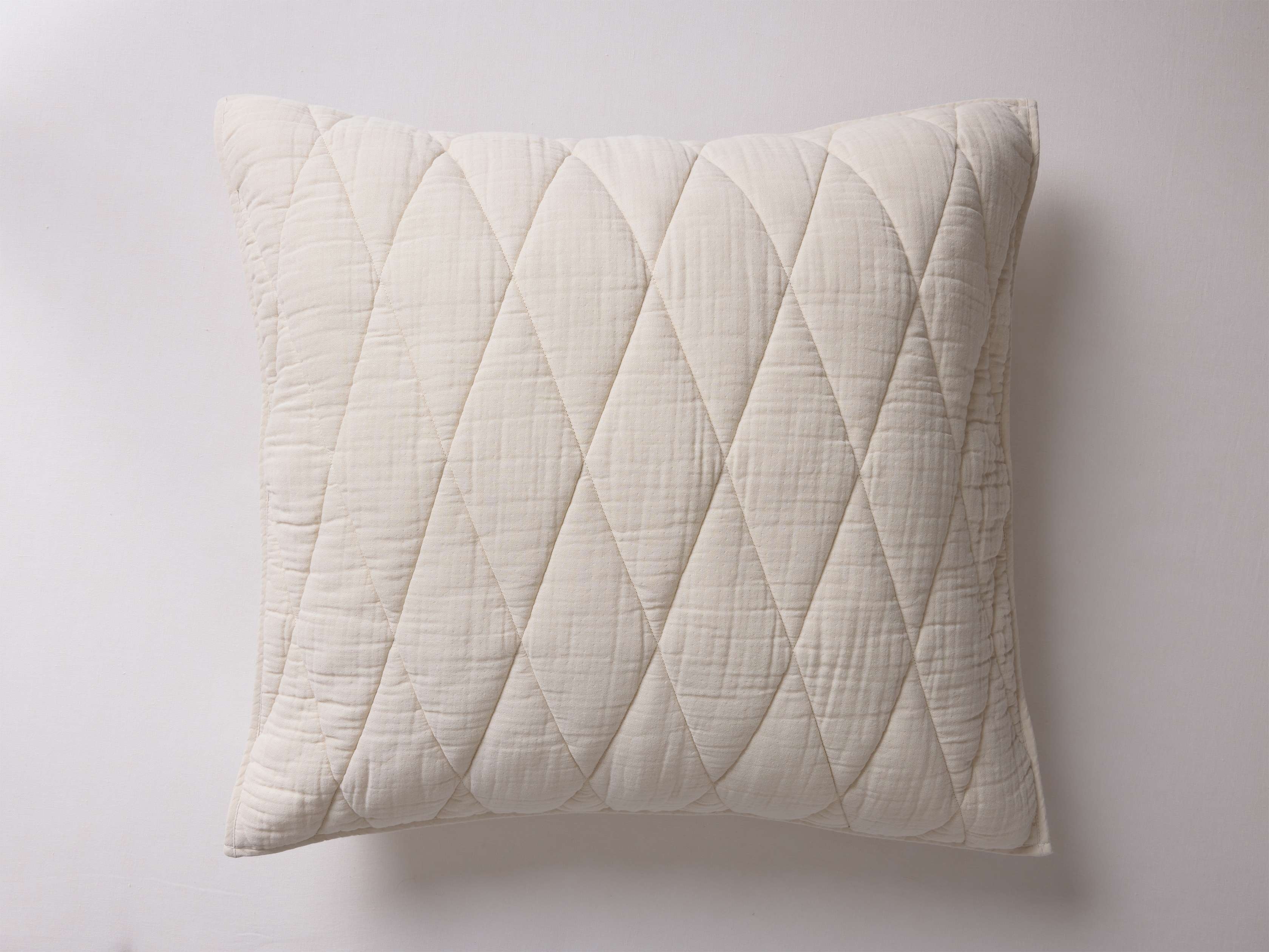 Malea Sham Cotton in Natural /Euro - Image 0