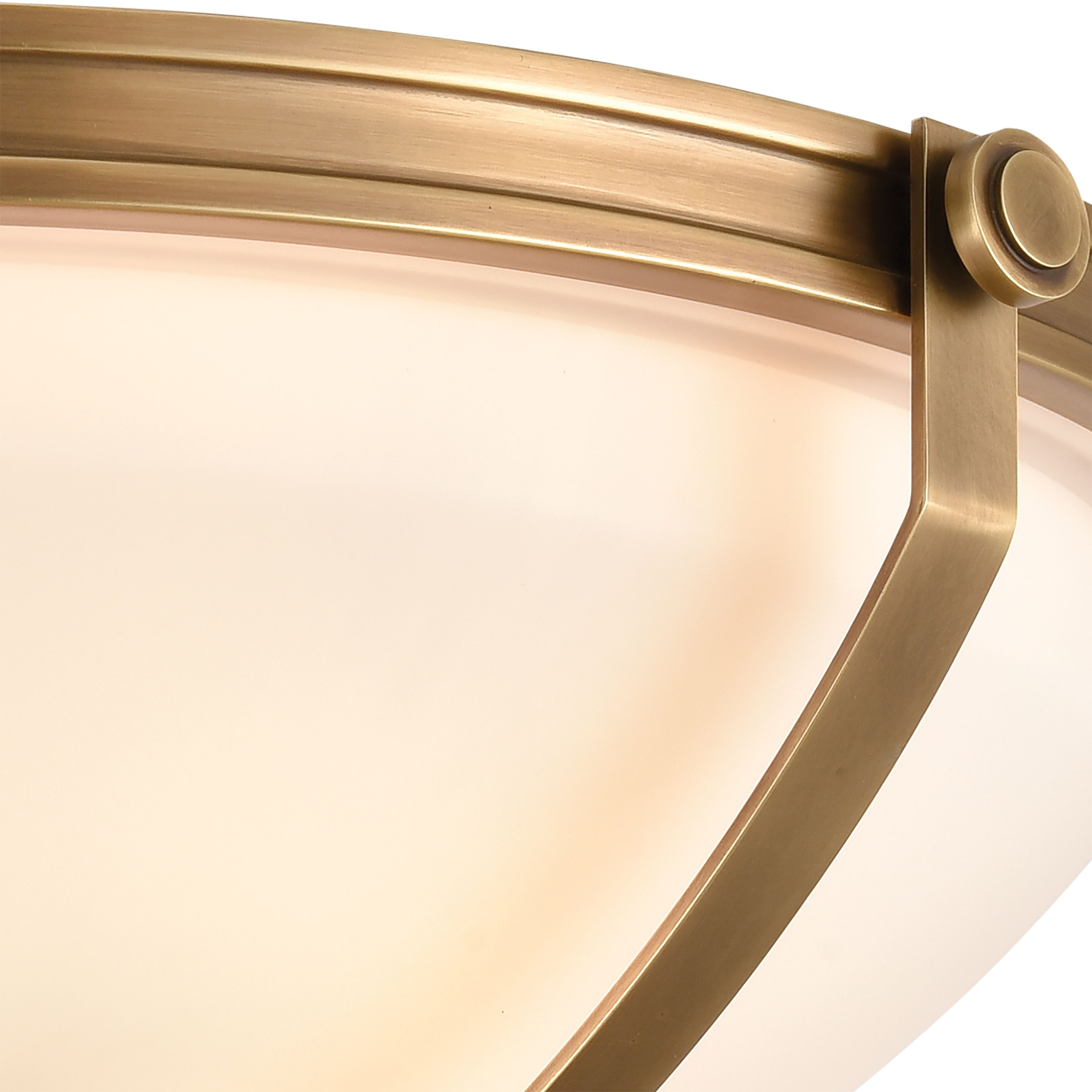 Connelly 19'' Wide 3-Light Semi Flush Mount - Brass - Image 2