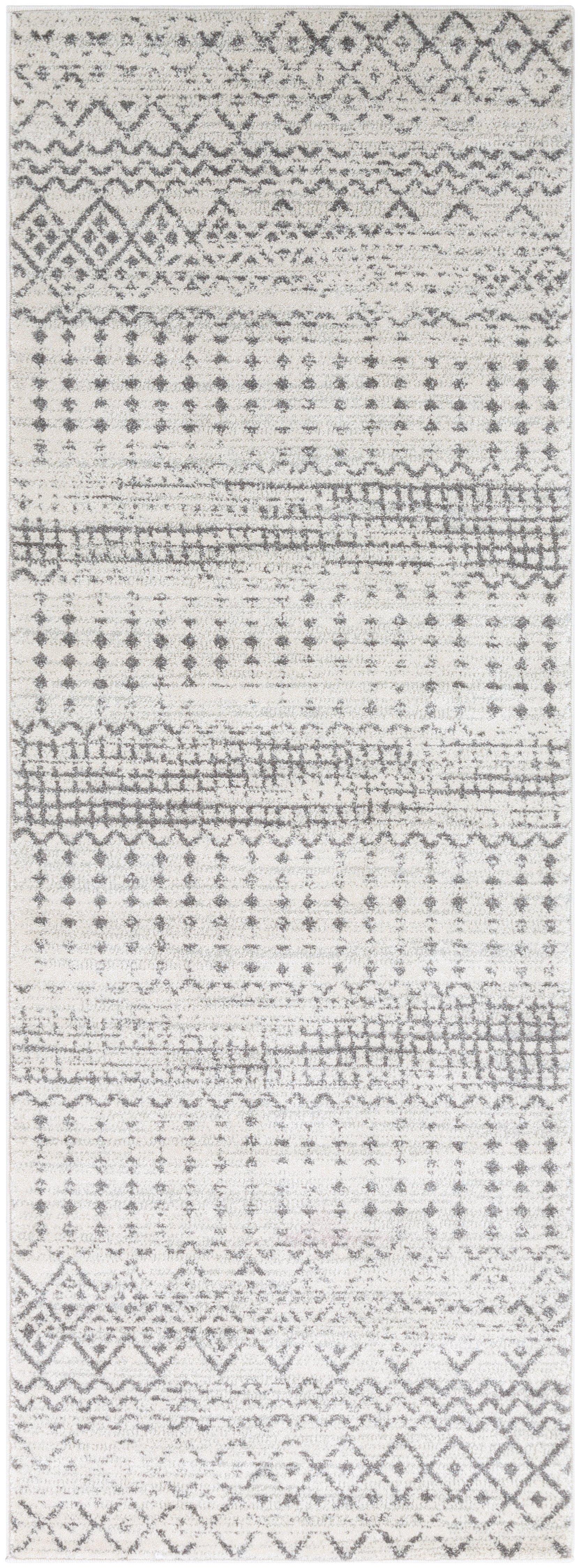 Harput Beige Indoor 2'8" x 7'3" Machine Woven Rug - Image 0